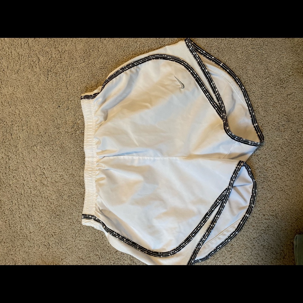 Nike White Running Shorts
